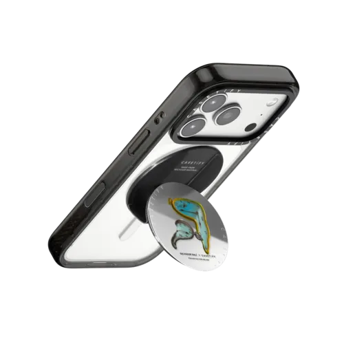 The Persistence of Memory (1931) 2 Snappy Grip Stand | Snappy Grip Stand / Snappy Mirror Grip Stand MagSafe Compatible / Silver | Image 3