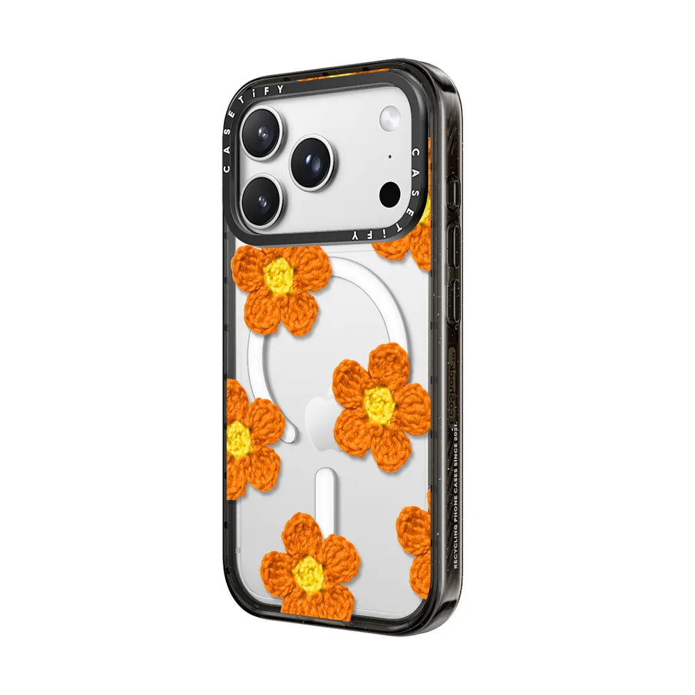 Crochet Flowers - Orange
