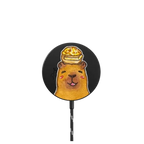 Capybara Egg Puff |   / PowerThru Magnetic Wireless Charger MagSafe Compatible / Black | Image 1