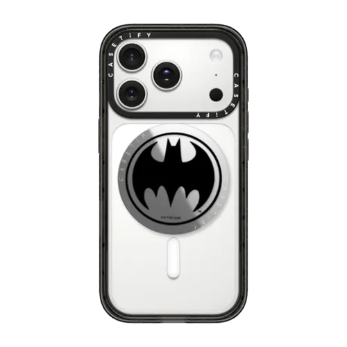 Batman™ Black Logo Snappy Grip Stand | Snappy Grip Stand / Snappy Mirror Grip Stand MagSafe Compatible / Silver | Image 1