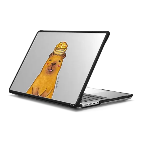 Capybara HK Bread | MacBook Pro 14-inch (M1 - M5) / MacBook Impact Case / Black | Image 1