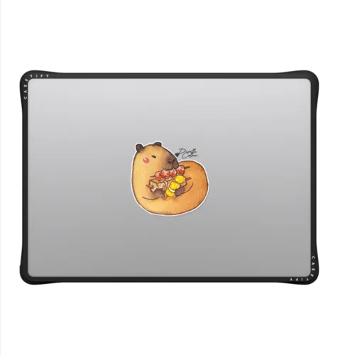 Capybara HK Street Food | MacBook Pro 14-inch (M1 - M5) / MacBook Impact Case / Black | Image 2