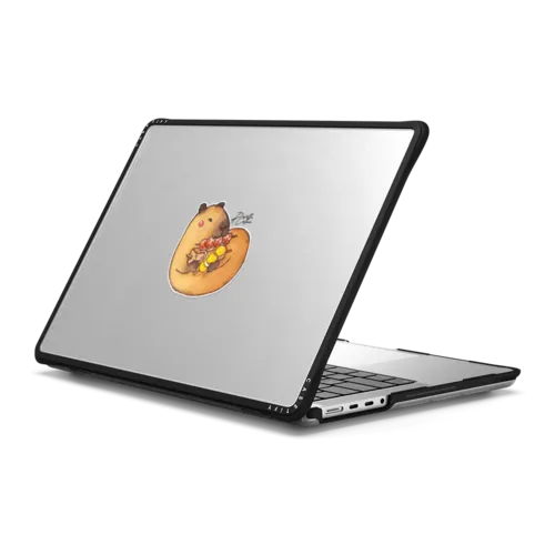 Capybara HK Street Food | MacBook Pro 14-inch (M1 - M5) / MacBook Impact Case / Black | Image 1