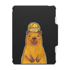 Capybara HK Bread | iPad Pro 12.9-inch (5th/6th gen) / iPad Impact Folio Case / Black | Image 1