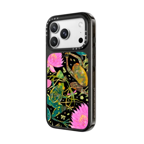 A Lily Pond by Grace Andersson | iPhone 18 Pro Max / Impact Case MagSafe Compatible - Glossy / Glossy Black | Image 2