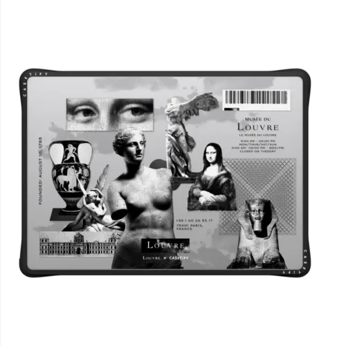 Louvre Patchwork Laptop Case | MacBook Pro 14-inch (M1 - M5) / MacBook Impact Case / Black | Image 2