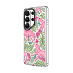 Pink Tigers by Grace Andersson | Galaxy S26 Ultra / Impact Clear Magnetic Case / Clear | Image 2