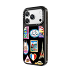 Vintage Luggage Stickers | iPhone 18 Pro Max / Impact Case MagSafe Compatible - Glossy / Glossy Black | Image 2