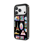 Vintage Luggage Stickers | iPhone 18 Pro Max / Impact Case MagSafe Compatible - Glossy / Glossy Black | Image 2