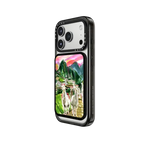 Machu Picchu Llama Party | Snappy Cardholder Stand / Snappy Cardholder Stand MagSafe Compatible / Black | Image 2