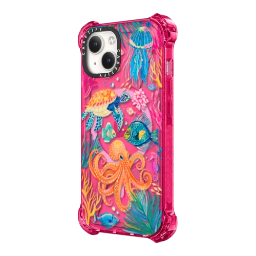 Under the Sea 2 by Grace Andersson | iPhone 14 Plus / Bounce Case MagSafe Compatible / Bubble Gum | Image 2