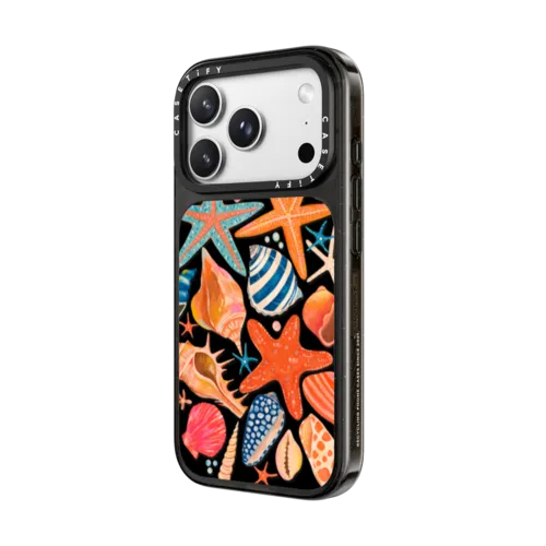 Sea Shells by Grace Andersson | iPhone 18 Pro Max / Impact Case MagSafe Compatible - Glossy / Glossy Black | Image 2
