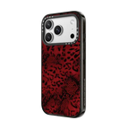 Dark Red Leopard | iPhone 17 Pro Max / Impact Case MagSafe Compatible / Black | Image 2