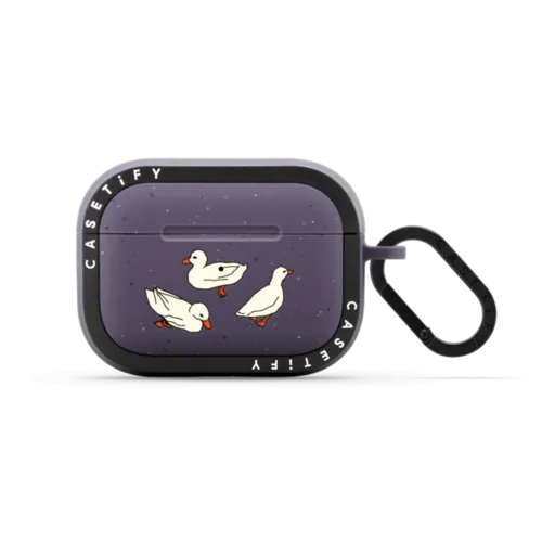 three ducks | AirPods Pro 2 / Earbuds Bounce Case / Matte Deep Purple | Image 1