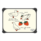 kind ducks and berries | MacBook Pro 14-inch (M1 - M5) / MacBook Bounce Case / Black | Image 2
