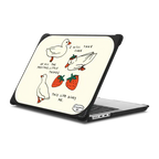 kind ducks and berries | MacBook Pro 14-inch (M1 - M5) / MacBook Bounce Case / Black | Image 1