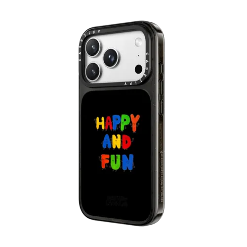 Happy And Fun | iPhone 18 Pro Max / Impact Case MagSafe Compatible - Glossy / Glossy Black | Image 2