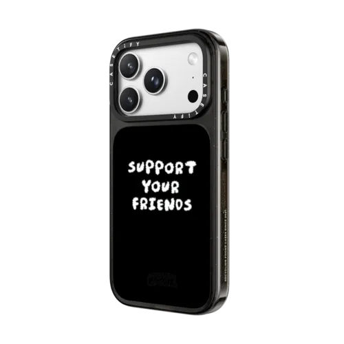 Support Your Friends | iPhone 18 Pro Max / Impact Case MagSafe Compatible - Glossy / Glossy Black | Image 2