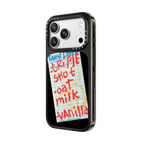 Triple Shot Oat Milk Vanilla | iPhone 18 Pro Max / Impact Case MagSafe Compatible - Glossy / Glossy Black | Image 2