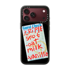 Triple Shot Oat Milk Vanilla | iPhone 18 Pro Max / Impact Case MagSafe Compatible - Glossy / Glossy Black | Image 1