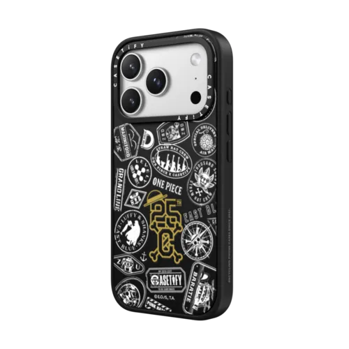 ONE PIECE 25th Chronicle Stamp Case (Matte Black) | iPhone 17 Pro Max / Impact Case MagSafe Compatible / Matte Black | Image 2