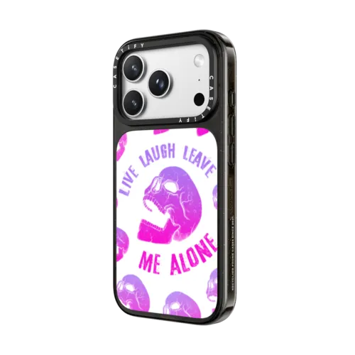 Live Laugh Leave - Pink | iPhone 18 Pro / Impact Case MagSafe Compatible - Glossy / Glossy Black | Image 2