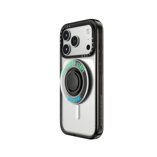 Live Laugh Leave | Snappy Ring Holder / Snappy Mirror Ring Holder MagSafe Compatible / Silver | Image 2