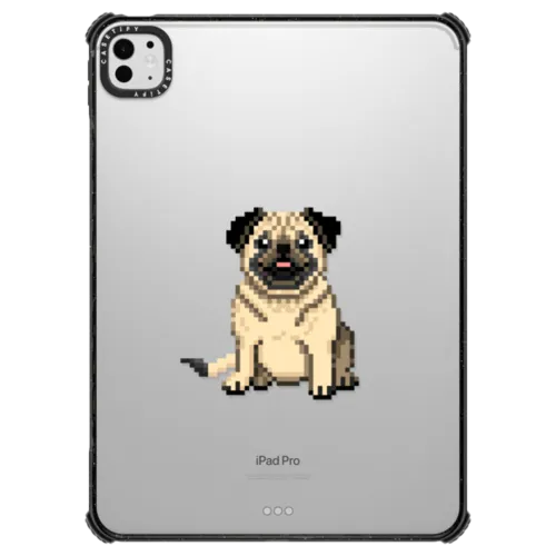 Photogenic Pug | iPad Pro 11-inch (M4/M5) / iPad Impact Case / Black | Image 1