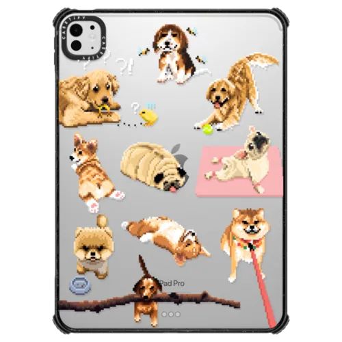 Celebrating International Dog Day! | iPad Pro 11-inch (M4/M5) / iPad Impact Case / Black | Image 1
