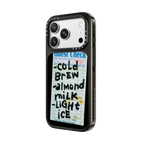 Cold Brew Almond Milk Light Ice | iPhone 18 Pro Max / Impact Case MagSafe Compatible - Glossy / Glossy Black | Image 2