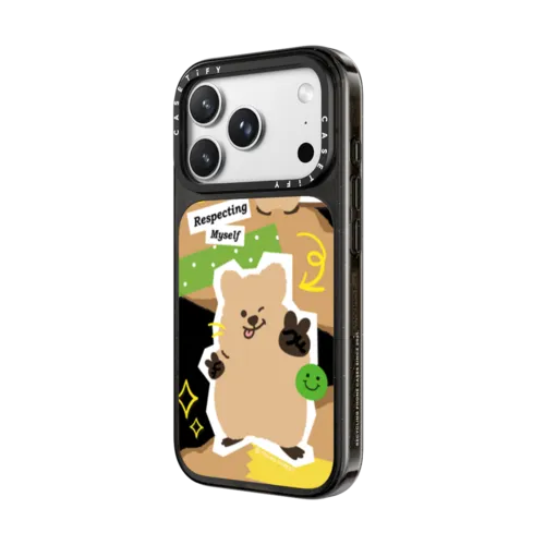 Respecting myself KKOTKA | iPhone 18 Pro Max / Impact Case MagSafe Compatible - Glossy / Glossy Black | Image 2