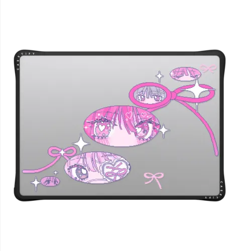 Ribbons And Love | MacBook Pro 14-inch (M1 - M5) / MacBook Impact Case / Black | Image 2