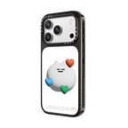 SOSO THREE HEART | iPhone 18 Pro Max / Impact Case MagSafe Compatible - Glossy / Glossy Black | Image 2