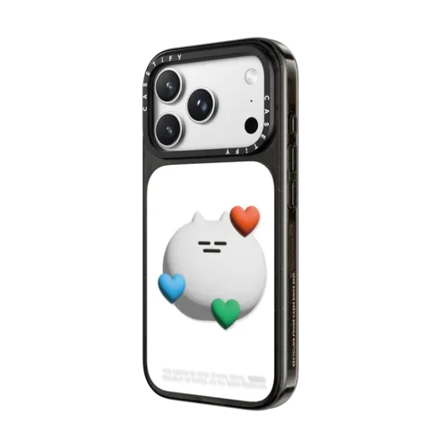 SOSO THREE HEART | iPhone 18 Pro Max / Impact Case MagSafe Compatible - Glossy / Glossy Black | Image 2