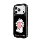 SOSO PINK HEART | iPhone 18 Pro Max / Impact Case MagSafe Compatible - Glossy / Glossy Black | Image 2