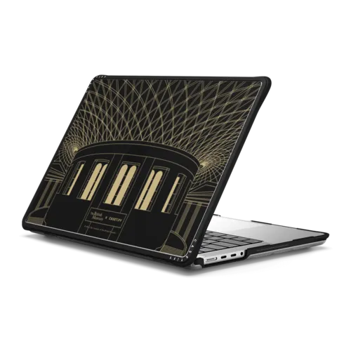 The British Museum Great Court Laptop Case | MacBook Pro 14-inch (M1 - M5) / MacBook Impact Case / Black | Image 1
