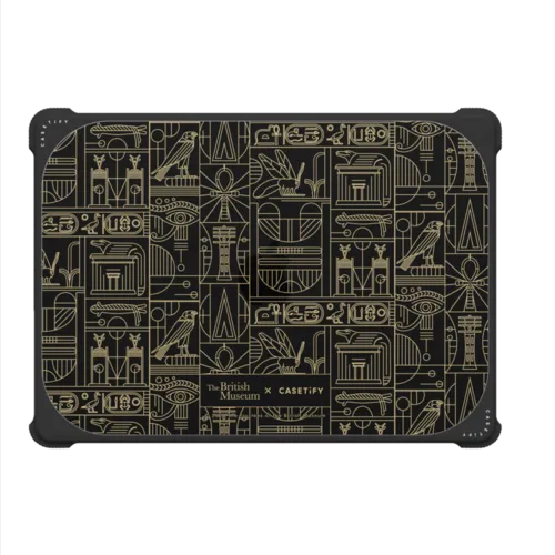 Ancient Egypt Pattern Laptop Case | MacBook Pro 14-inch (M1 - M5) / MacBook Bounce Case / Black | Image 2