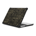 Ancient Egypt Pattern Laptop Case | MacBook Pro 14-inch (M1 - M5) / MacBook Bounce Case / Black | Image 1