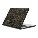 Ancient Egypt Pattern Laptop Case | MacBook Pro 14-inch (M1 - M5) / MacBook Bounce Case / Black | Image 1