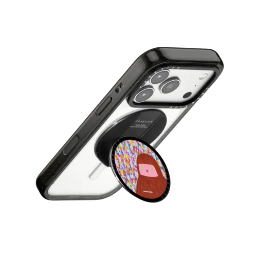 Floral Rain | Snappy Grip Stand / Snappy Grip Stand MagSafe Compatible / Black | Image 3