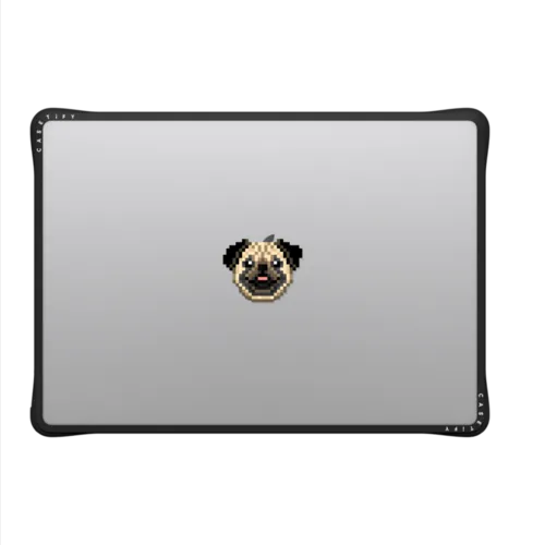 Photogenic Pug | MacBook Pro 14-inch (M1 - M5) / MacBook Impact Case / Black | Image 2