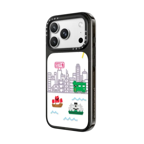 Hong Kong Skyline | iPhone 18 Pro Max / Impact Case MagSafe Compatible - Glossy / Glossy Black | Image 2