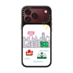 Hong Kong Skyline | iPhone 18 Pro Max / Impact Case MagSafe Compatible - Glossy / Glossy Black | Image 1