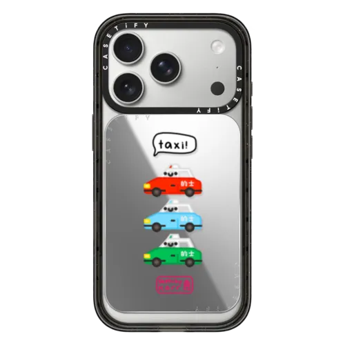 Hong Kong Taxi | Snappy Cardholder Stand / Snappy Mirror Cardholder Stand MagSafe Compatible / Silver | Image 1