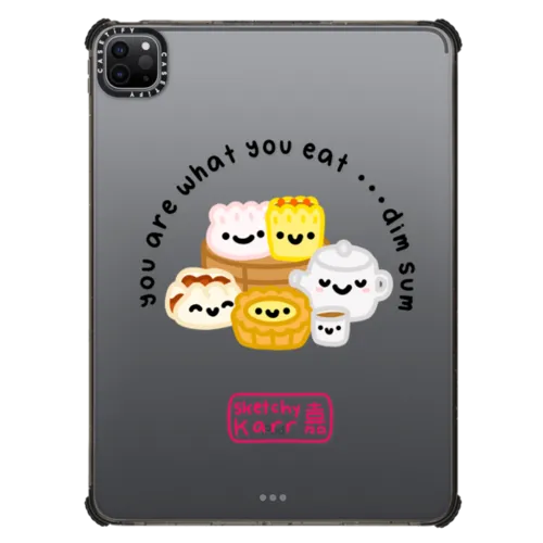 You Are What You Eat Dim Sum | iPad Pro 11-inch (3rd/4th gen) / iPad Impact Case / Black | Image 1