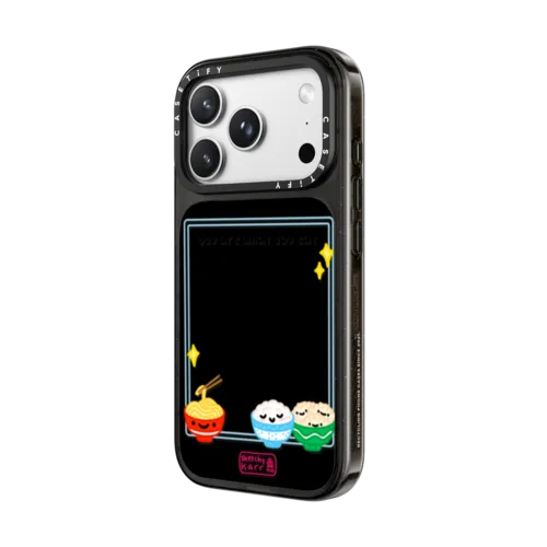 You Are What You Eat Carbs | iPhone 18 Pro Max / Impact Case MagSafe Compatible - Glossy / Glossy Black | Image 2