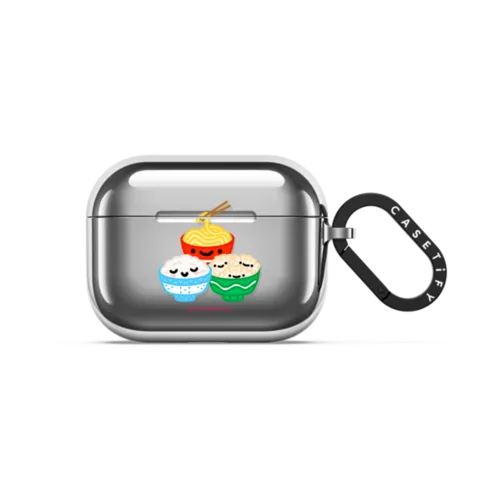 You Are What You Eat Carbs | AirPods Pro 3 / Earbuds Mirror Case / Silver | Image 1