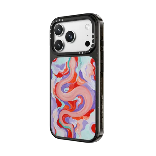 Serpentine by Katie Over | iPhone 18 Pro Max / Impact Case MagSafe Compatible - Glossy / Glossy Black | Image 2