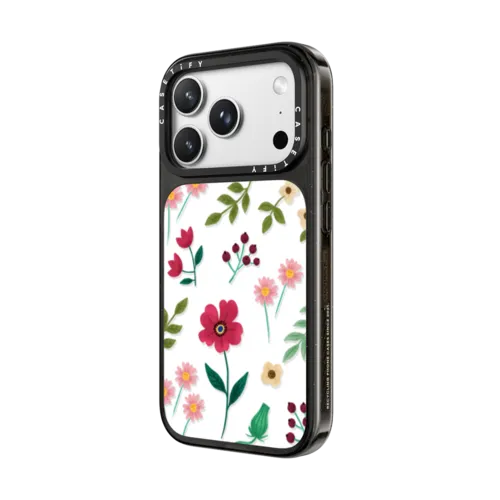 Red Flower | iPhone 18 Pro Max / Impact Case MagSafe Compatible - Glossy / Glossy Black | Image 2