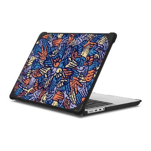 Balanced Hands | MacBook Pro 14-inch (M1 - M5) / MacBook Bounce Case / Black | Image 1